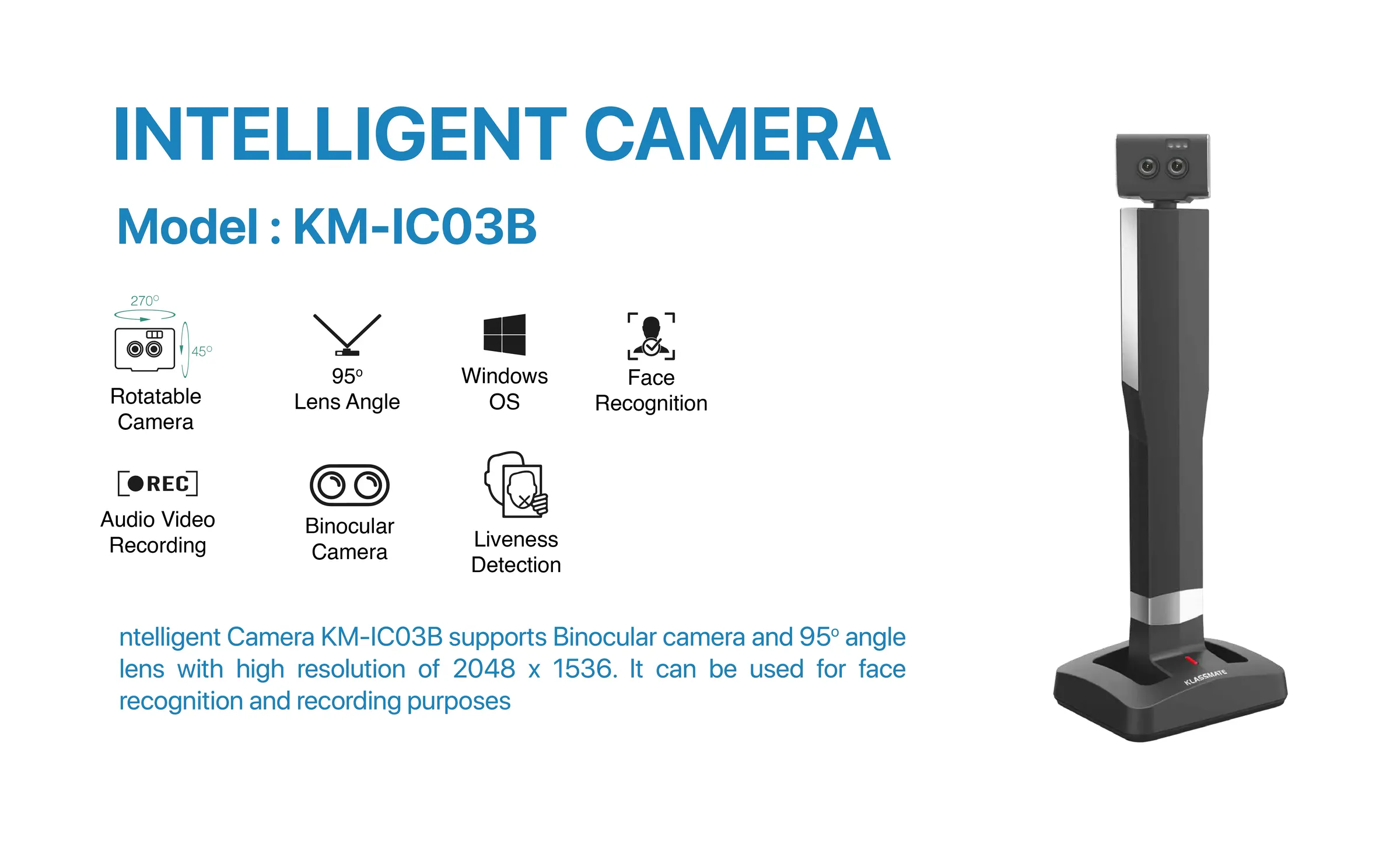 Intelligent Camera KM-IC03B features
