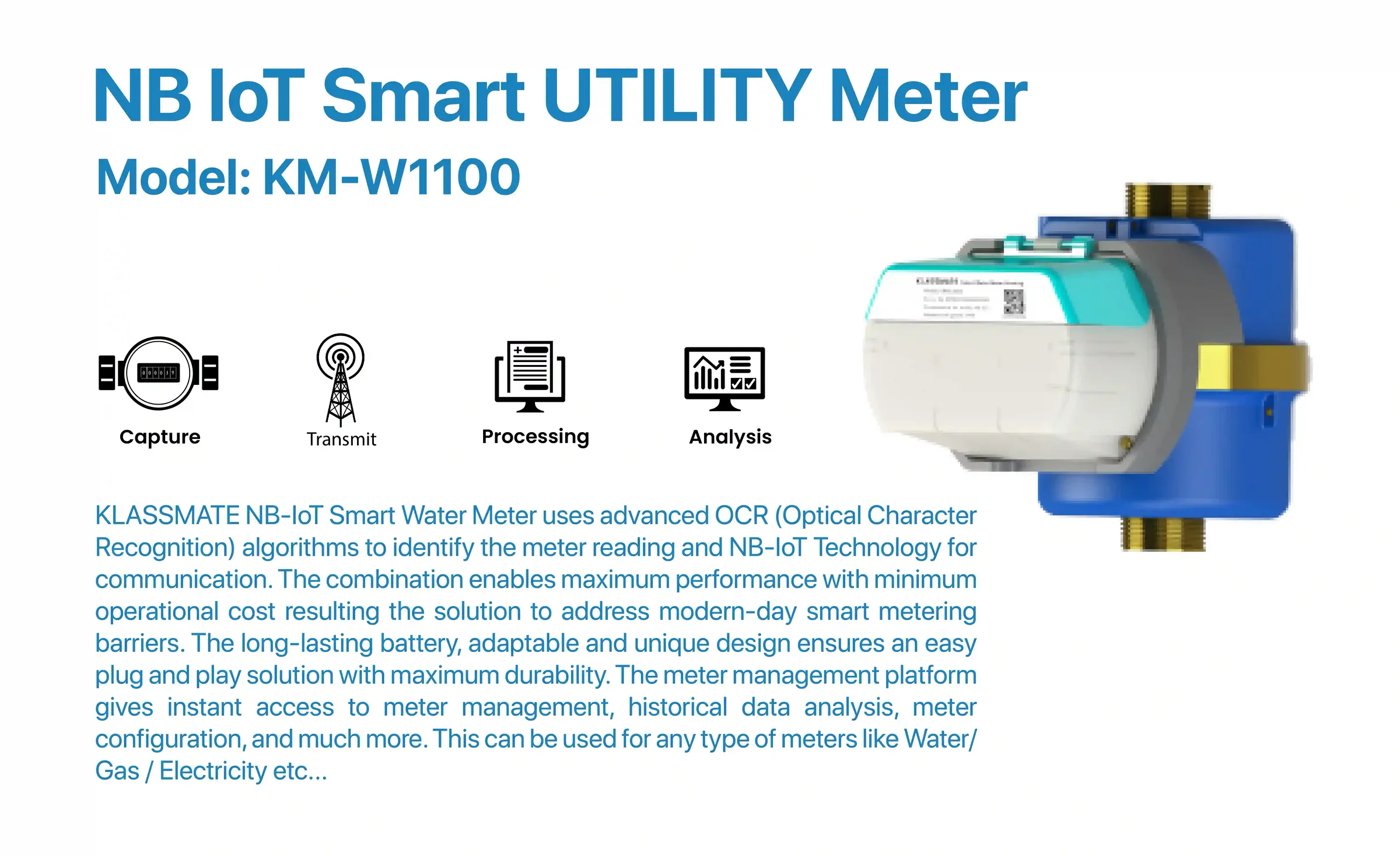 Smart Water Meter KM-W110 features