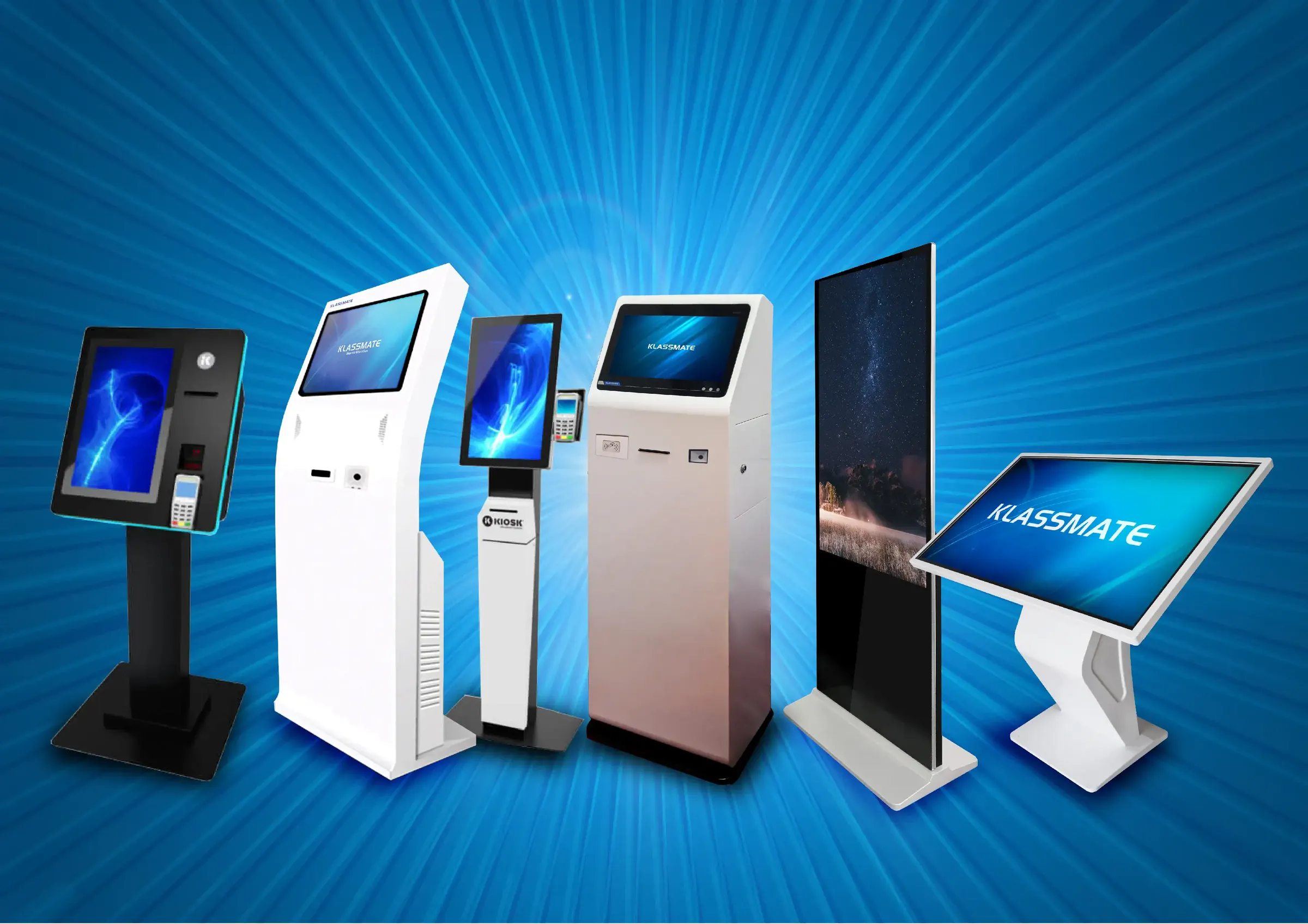 KLASSMATE floor standing touch kiosk