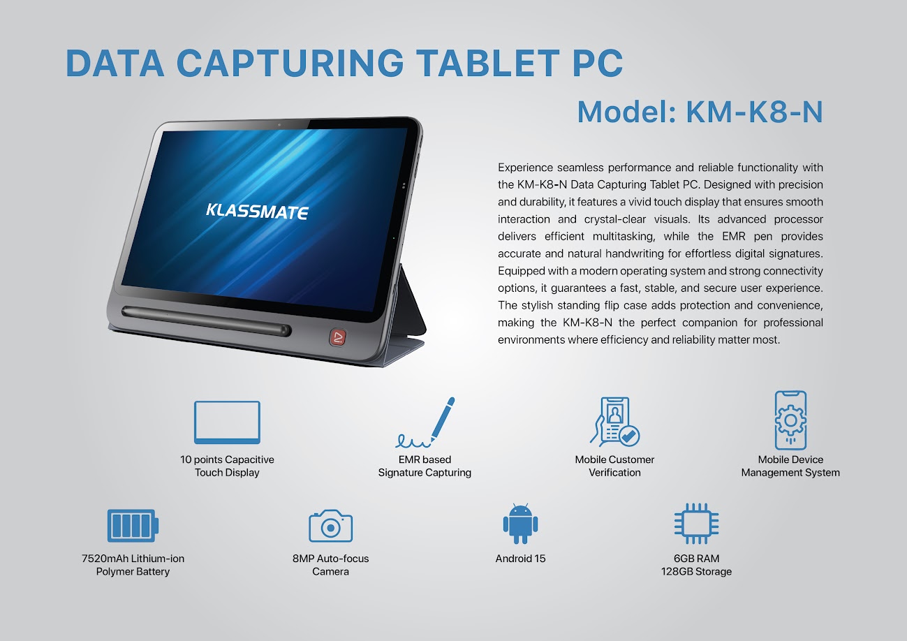 Data Capturing Terminal KM-K8-N features